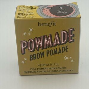Benefit Powmade Brow Pomade 4 WARM DEEP BROWN ~ Full Size / 0.17 oz ~ NIB